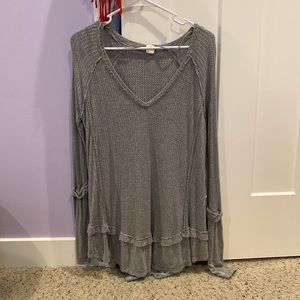 Grey free people tunic